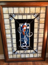 Doug Hunt Stained Glass Lazy Koi